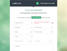Tablet Screenshot of makti.com